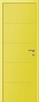 Дверь Капелли Multicolor Ф4Г, RAL1018 - жёлтый
