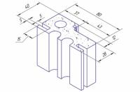 Профиль дверной ПВХ 2,1 м 80 мм для дверной коробки