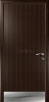 Дверь Капель Классик | Kapelli Classic, гладкая, Дуб венге, с отбойной пластиной
