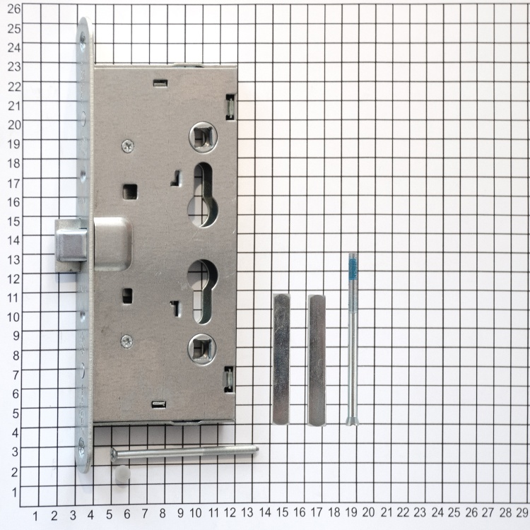 Замок с раздельным квадратом DOORLOCK V1901 для систем антипаники для противопожарных дверей