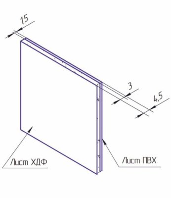 Добор прямой 5 мм, шириной 250 мм