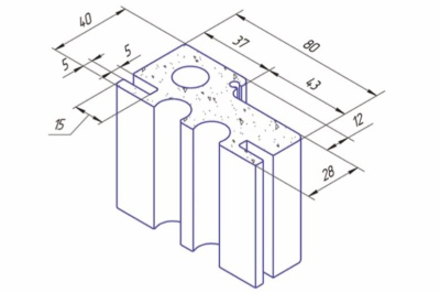 Профиль дверной ПВХ 2,1 м 80 мм для дверной коробки