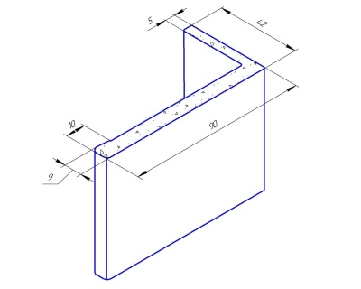 Наличник телескопический 70x42 мм